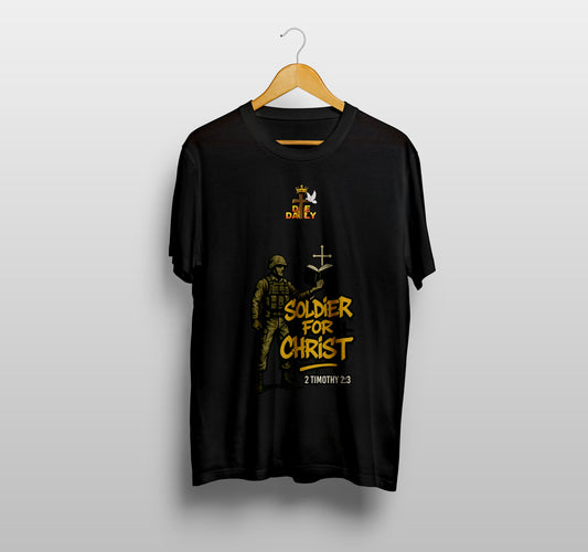 DIE DAILY Soldier for Christ Oversized T-shirts
